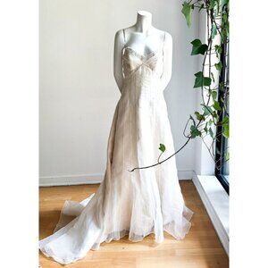 Maggie Sottero Couture Ivory beaded  Adjustable Back Wedding Gown w Train 14